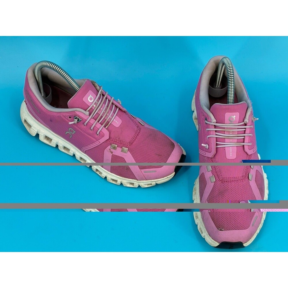 On Cloud 6 Womens 7.5 Raspberry White Pink Running Sneakers 3WF10063013